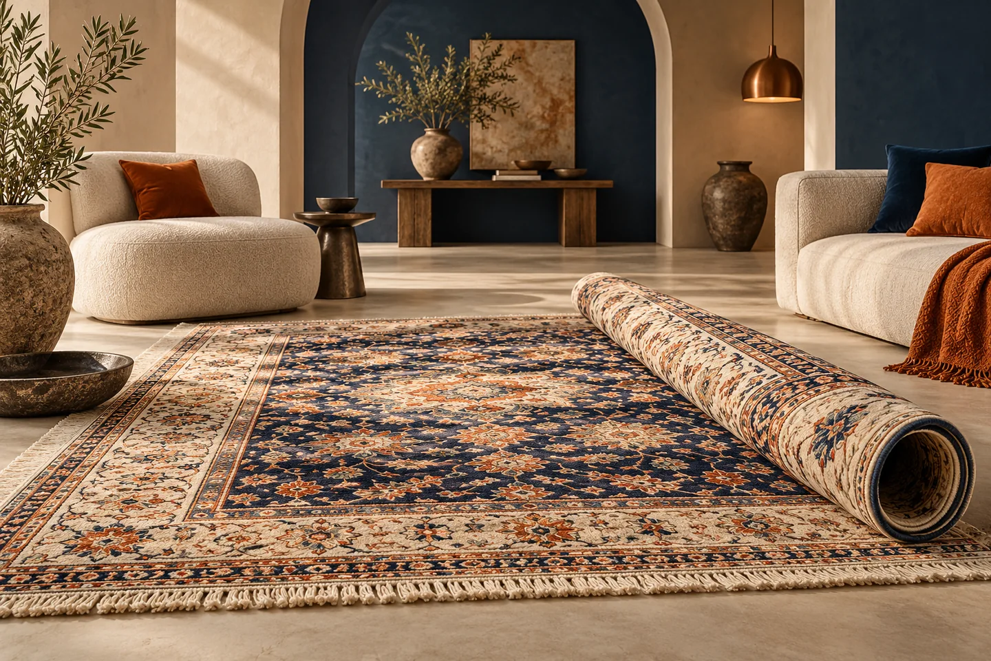 Arian Rugs editorial concept cover illustrating the project purpose