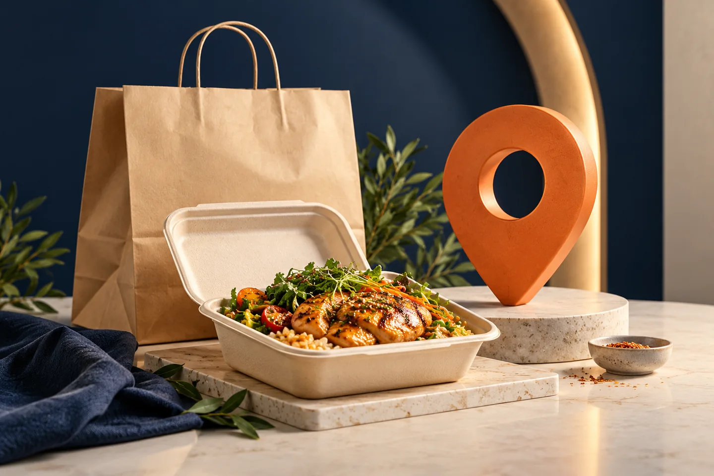 FoodGo editorial concept cover illustrating the project purpose