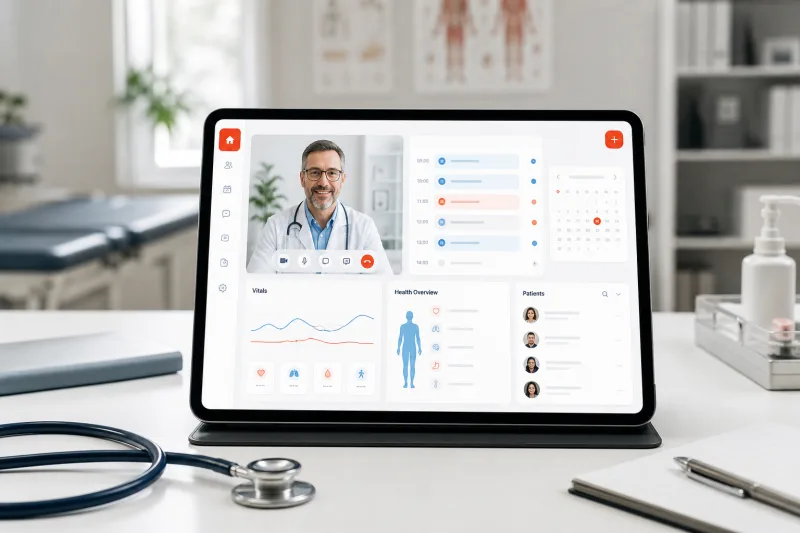 Medical Expert Flutter telemedicine application for booking video consultations